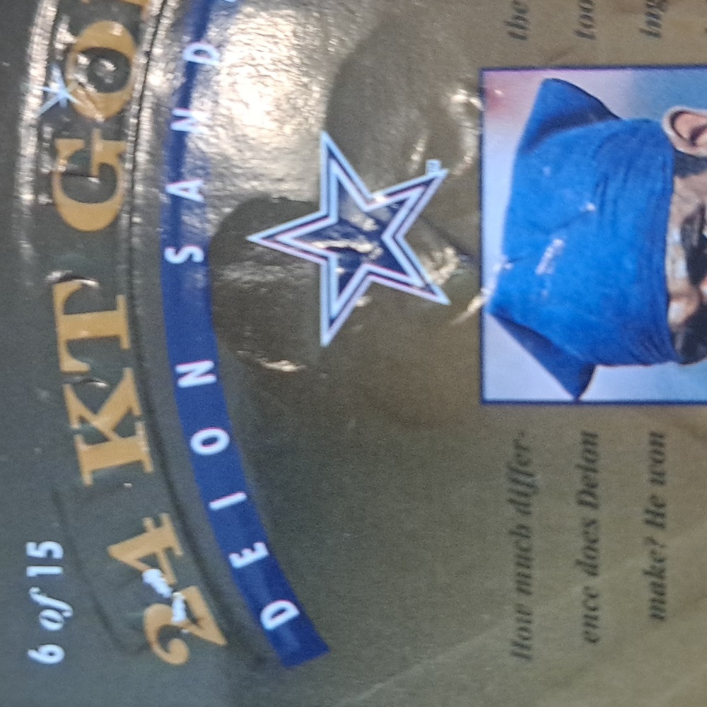 1997 Pinnacle Deion Sanders 6 Of 15 Football Card - Picture 4 of 4